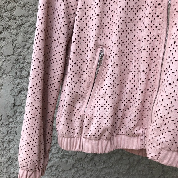 ZARA Suede Eyelet Bomber - Picture 3 of 3